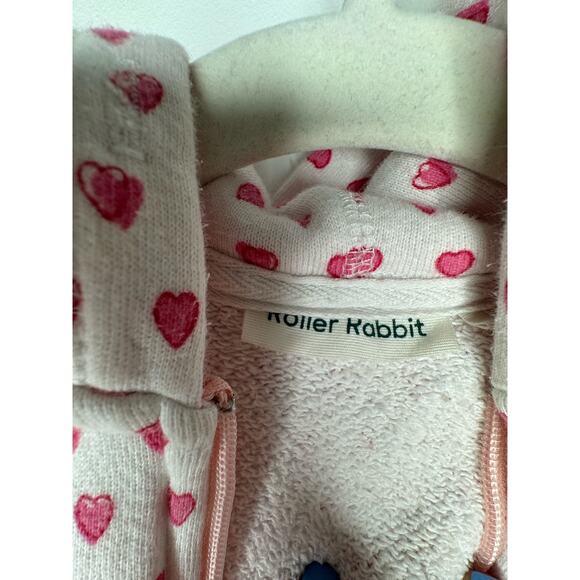 Roller Rabbit Kids Hearts Zip Up Jacket Size 6 - Picture 4 of 7